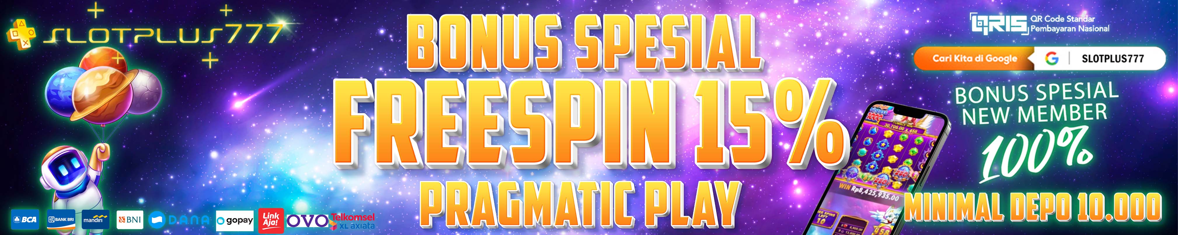 SLOTPLUS777 BONUS FREESPIN PRAGMATIC